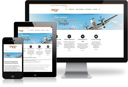diseño web responsive o adaptable Imagina Web