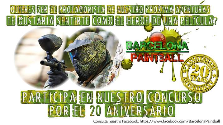 Anuncio promoción en redes sociales para BarcelonaPaintball.es Barcelona Paintball
